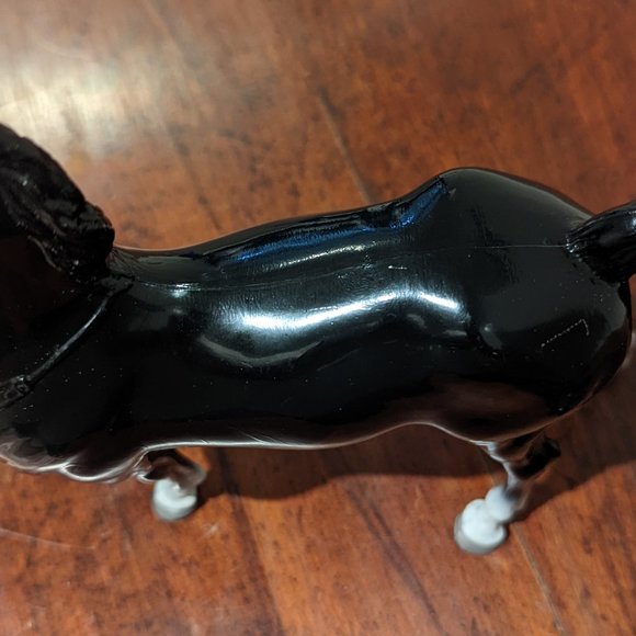 Breyer Glossy Black Fury Prancer Vintage model horse - Picture 15 of 15